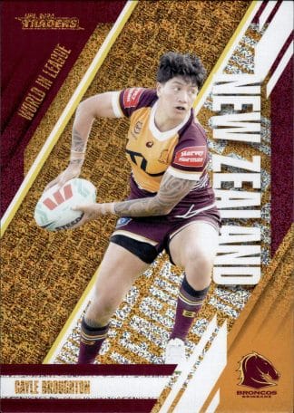 2024 NRL Traders World In League Copper - WLC02 Gayle Broughton on Brisbane Broncos