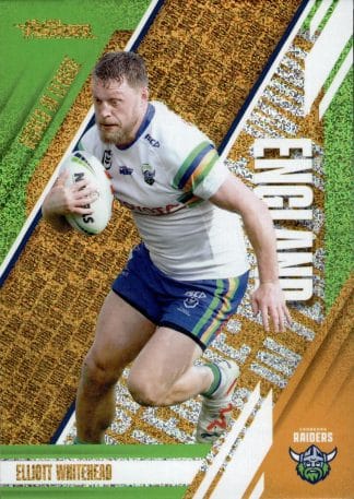 2024 NRL Traders World In League Copper - WLC03 Elliott Whitehead Canberra Raiders