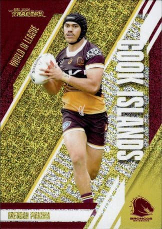 2024 NRL Traders World In League Gold - WLG01 Brendan Piakura Brisbane Broncos