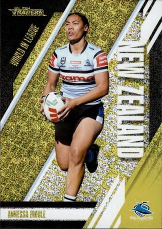 2024 NRL Traders World In League Gold - WLG07 Annessa Biddle Cronulla Sharks