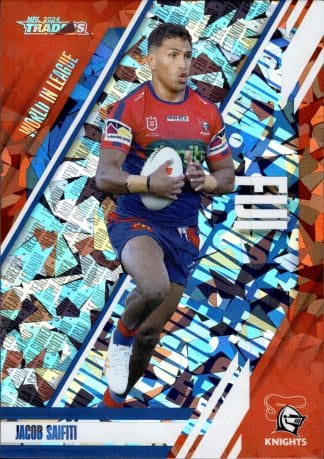 2024 NRL Traders World In League Priority - WLPP26 Jacob Saifiti Newcastle Knights
