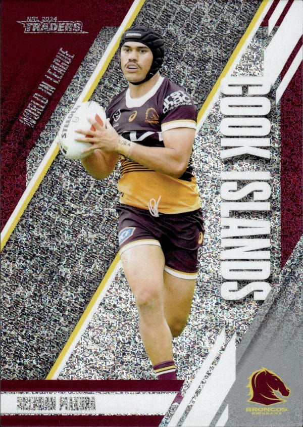 2024 NRL Traders World In League Silver - WLS01 Brendan Piakura Brisbane Broncos