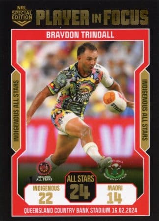 2024 NRL Player In Focus All Stars - IF AS1 Braydon Trindall Indigenous All Stars