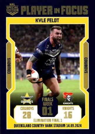 2024 NRL Player In Focus Finals Week 1 Elimination Final 1 - IF EF1 Kyle Feldt North QLD Cowboys