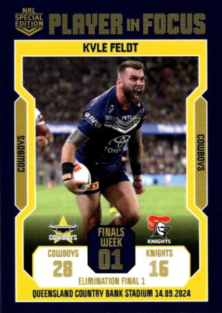 2024 NRL Player In Focus Finals Week 1 Elimination Final 1 - IF EF1 Kyle Feldt North QLD Cowboys