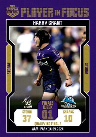 2024 NRL Player In Focus Finals Week 1 Qualifying Final 2 - IF QF02 Harry Grant Melbourne Storm