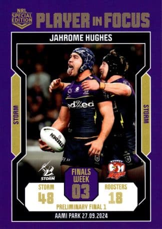 2024 NRL Player In Focus Finals Week 3 Preliminary Final 1 - IF PF01 Jahrome Hughes Melbourne Storm