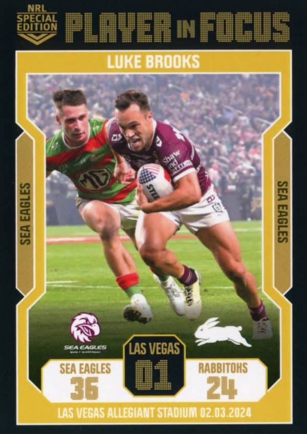 2024 NRL Player In Focus Las Vegas - IF LV1 Luke Brooks Manly Sea Eagles