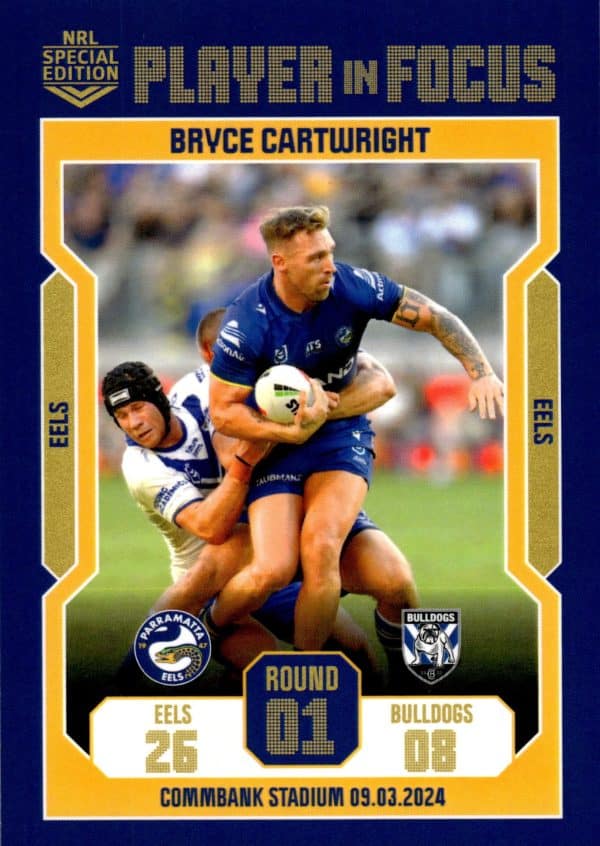 2024 NRL Player In Focus Round 01 - IF01 Bryce Cartwright Parramatta Eels