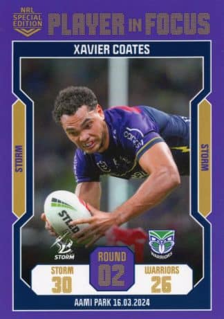 2024 NRL Player In Focus Round 02 - IF02 Xavier Coates Melbourne Storm