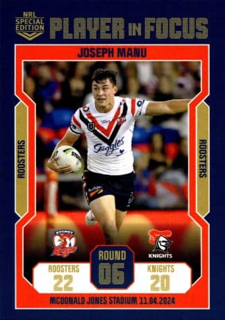 2024 NRL Player In Focus Round 06 - IF06 Joseph Manu Sydney Roosters