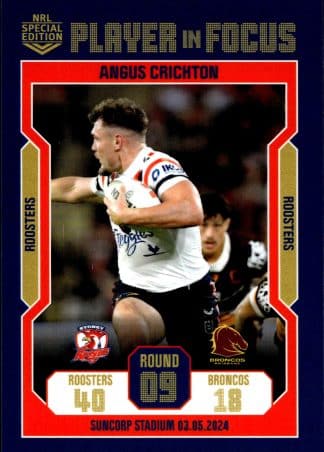 2024 NRL Player In Focus Round 09 - IF09 Angus Crichton Sydney Roosters