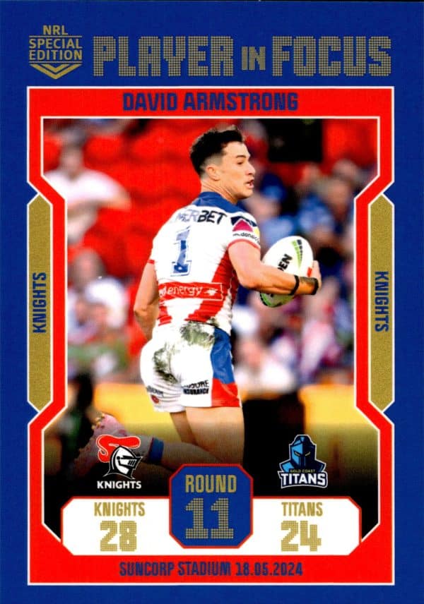 2024 NRL Player In Focus Round 11 - IF11 David Armstrong Newcastle Knights