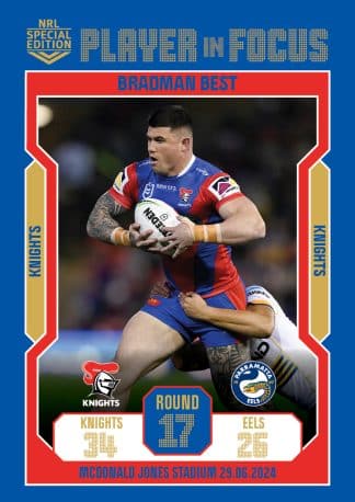 2024 NRL Player In Focus Round 17 - IF17 Bradman Best Newcastle Knights