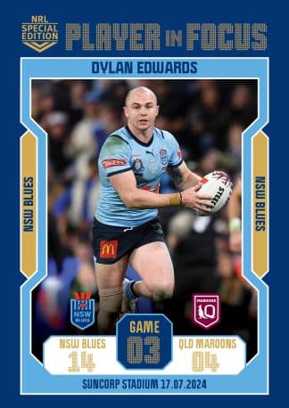 2024 NRL Player In Focus State Of Origin - IF SOO3 Dylan Edwards NSW Blues