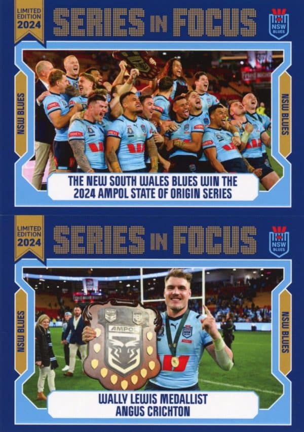 2024 NRL Player In Focus State Of Origin Set - IF SOO Series Champions NSW Blues