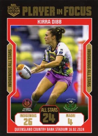 2024 NRLW Player In Focus All Stars - IF ASW1 Kirra Dibb Indigenous All Stars