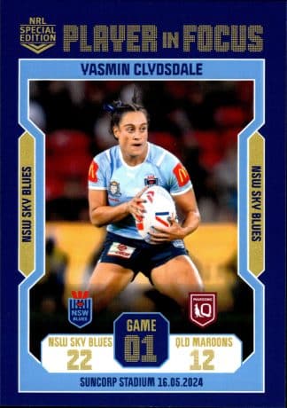 2024 NRLW Player In Focus State Of Origin - IF WSOO1 Yasmin Clydsdale NSW Blues