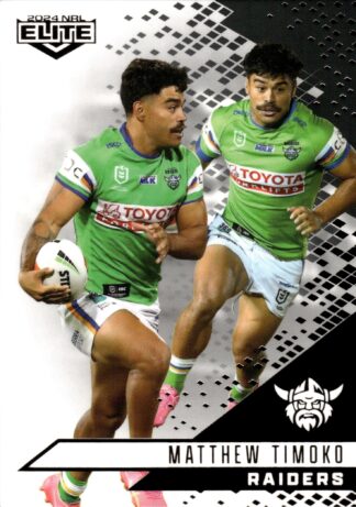 2024 NRL Elite Black Diamond Mojo - MB017 Matthew Timoko Canberra Raiders
