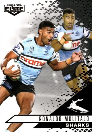 2024 NRL Elite Black Diamond Mojo - MB034 Ronaldo Mulitalo Cronulla Sharks
