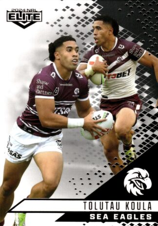 2024 NRL Elite Black Diamond Mojo - MB059 Tolutau Koula Manly Sea Eagles