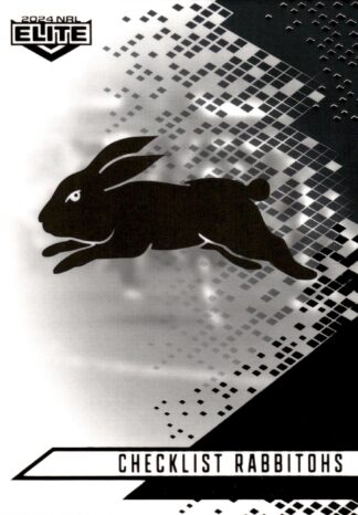2024 NRL Elite Black Diamond Mojo - MB109 Checklist South Sydney Rabbitohs