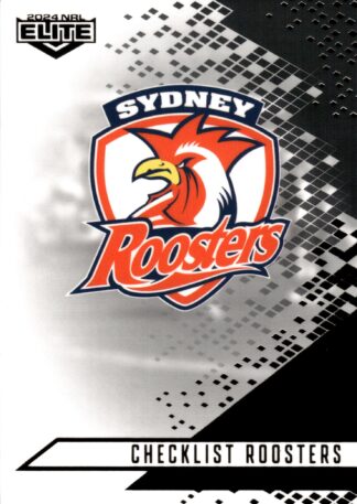 2024 NRL Elite Black Diamond Mojo - MB127 Checklist Sydney Roosters