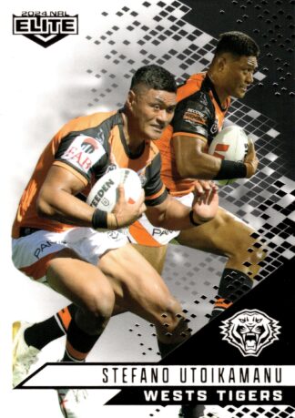 2024 NRL Elite Black Diamond Mojo - MB153 Stefano Utoikamanu Wests Tigers