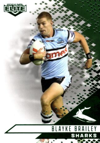 2024 NRL Elite Emerald Mojo - ME029 Blayke Brailey Cronulla Sharks