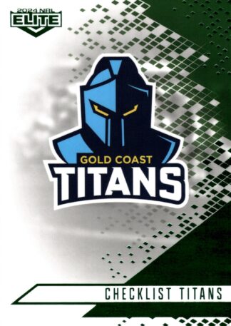 2024 NRL Elite Emerald Mojo - ME046 Checklist Gold Coast Titans
