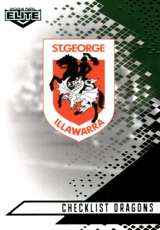2024 NRL Elite Emerald Mojo - ME118 Checklist St George Illawarra Dragons