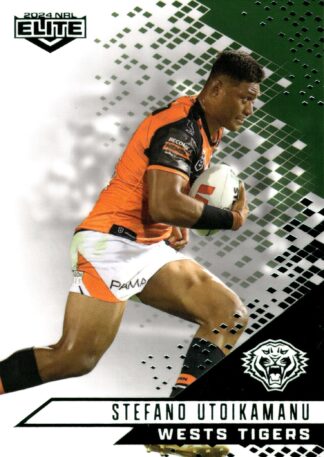 2024 NRL Elite Emerald Mojo - ME153 Stefano Utoikamanu Wests Tigers
