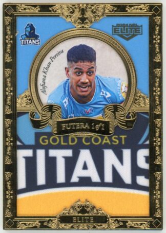 2024 NRL Elite Futera '1 of 1' - F3 Alofiana Kahn-Pereira Gold Coast Titans