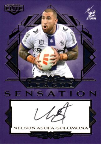 2024 NRL Elite Team League Sensations Signature - LST08 Nelson Asofa-Solomona Melbourne Storm