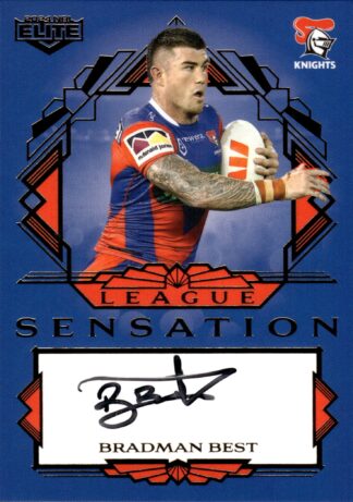 2024 NRL Elite Team League Sensations Signature - LST09 Bradman Best Newcastle Knights