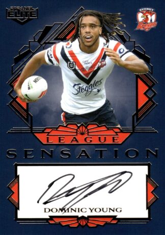 2024 NRL Elite Team League Sensations Signature - LST15 Dominic Young Sydney Roosters