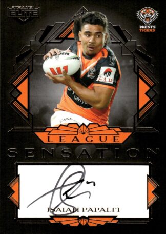 2024 NRL Elite Team League Sensations Signature - LST17 Isaiah Papali'i Wests Tigers