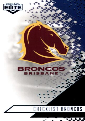 2024 NRL Elite Sapphire Mojo - MS001 Checklist Brisbane Broncos