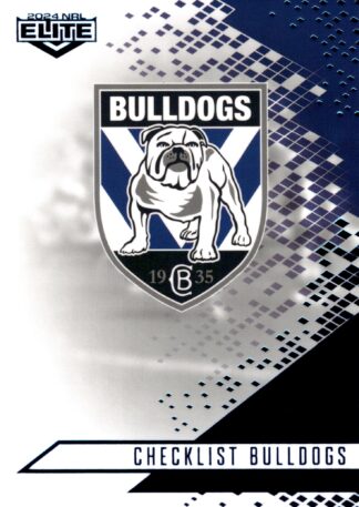 2024 NRL Elite Sapphire Mojo - MS019 Checklist Canterbury Bulldogs
