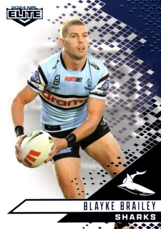 2024 NRL Elite Sapphire Mojo - MS029 Blayke Brailey Cronulla Sharks
