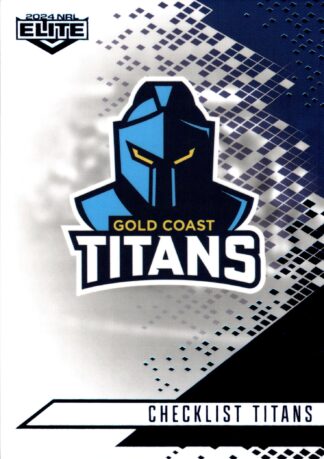 2024 NRL Elite Sapphire Mojo - MS046 Checklist Gold Coast Titans