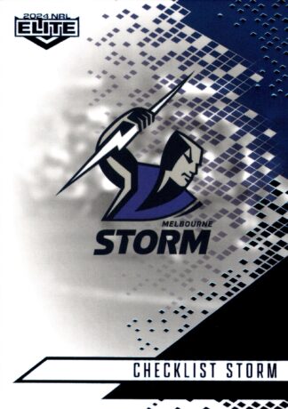 2024 NRL Elite Sapphire Mojo - MS064 Checklist Melbourne Storm
