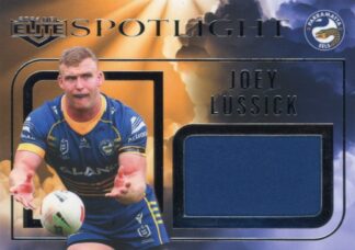 2024 NRL Elite Spotlight Jersey Patch - S6 Joey Lussick Parramatta Eels