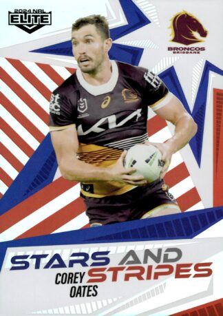 2024 NRL Elite Stars And Stripes - US01 Corey Oates Brisbane Broncos