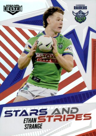 2024 NRL Elite Stars And Stripes - US04 Ethan Strange Canberra Raiders