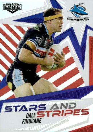 2024 NRL Elite Stars And Stripes - US07 Dale Finucane Cronulla Sharks