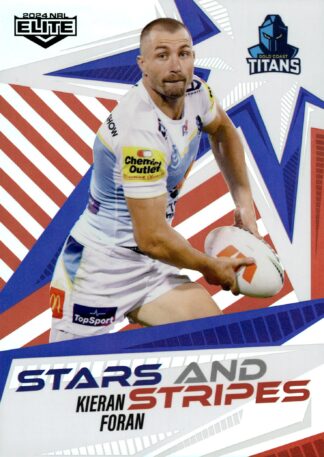 2024 NRL Elite Stars And Stripes - US11 Kieran Foran Gold Coast Titans