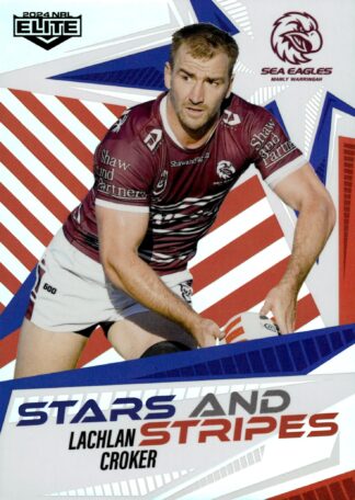 2024 NRL Elite Stars And Stripes - US13 Lachlan Croker Manly Sea Eagles