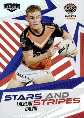 2024 NRL Elite Stars And Stripes - US34 Lachlan Galvin Wests Tigers