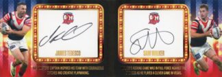2024 NRL Elite Las Vegas Signature Booklet - VRS4 James Tedesco & Sam Walker Sydney Roosters